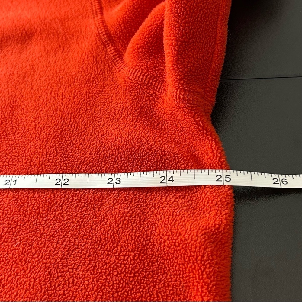 The North Face Quarter Zip Pullover Men's Polartec Red Orange Size XL - Picture 6 of 7